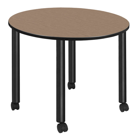 Black|Noble Oak / 48 x 48 Round