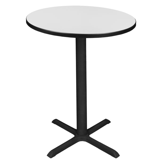 Regency Cain Small 30 in. Round X-Base Cafe Table