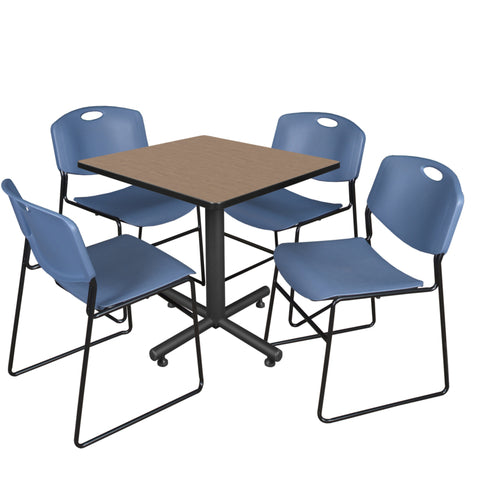 Noble Oak / Blue / 30 x 30 Square