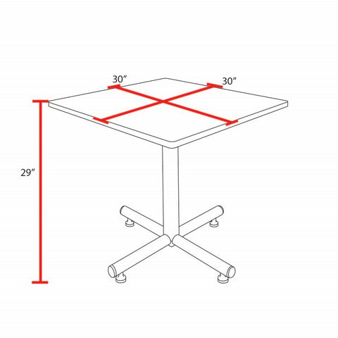 Mahogany / Blue / 30 x 30 Square