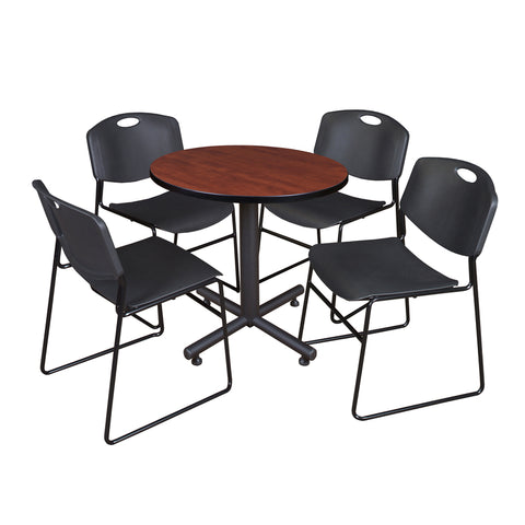 Cherry / Black / 30 x 30 Round