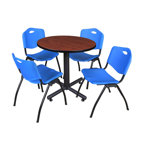 Cherry / Blue / 30 x 30 Round
