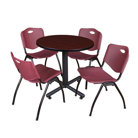 Mahogany / Burgundy / 30 x 30 Round
