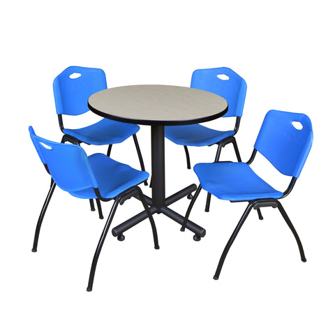 Maple / Blue / 30 x 30 Round