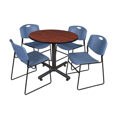 Cherry / Blue / 36 x 36 Round