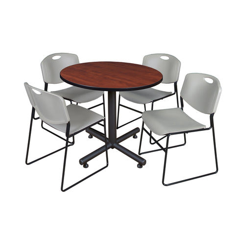 Cherry / Grey / 36 x 36 Round