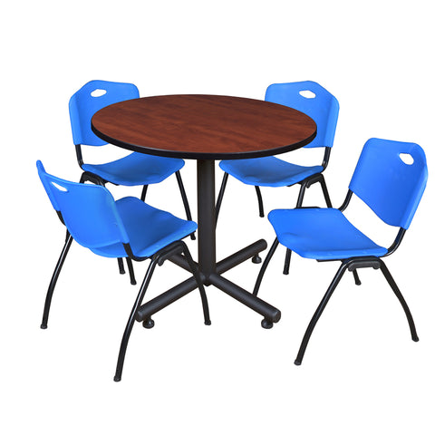 Cherry / Blue / 36 x 36 Round