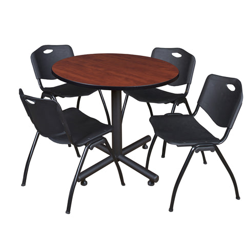 Cherry / Black / 36 x 36 Round