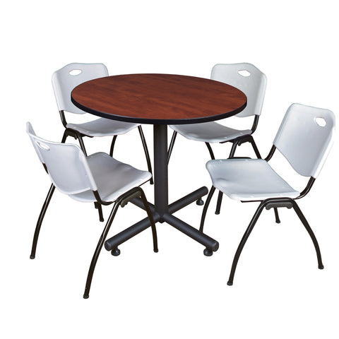 Cherry / Grey / 36 x 36 Round