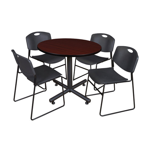 Mahogany / Black / 36 x 36 Round