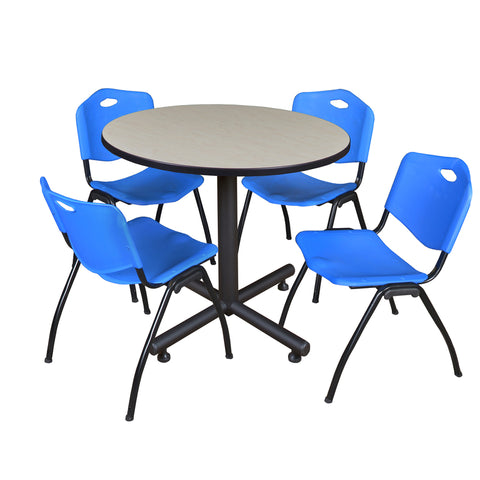 Maple / Blue / 36 x 36 Round