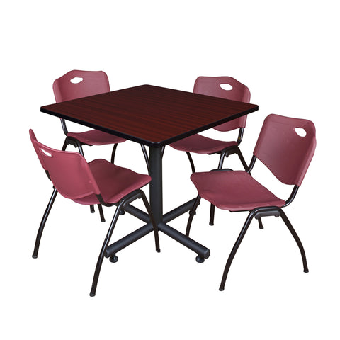 Mahogany / Burgundy / 42 x 42 Square