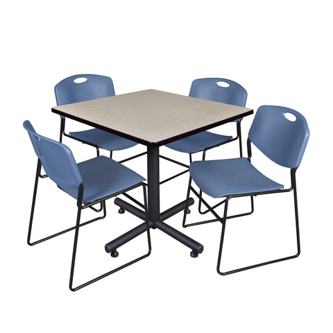 Maple / Blue / 42 x 42 Square