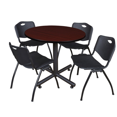 Mahogany / Black / 42 x 42 Round