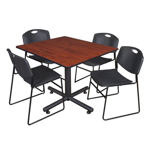 Cherry / Black / 48 x 48 Square