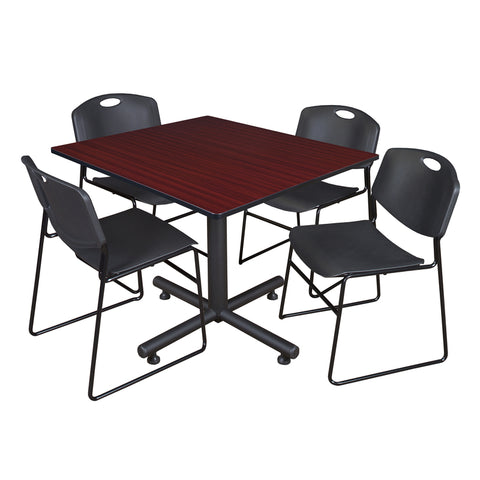 Mahogany / Black / 48 x 48 Square