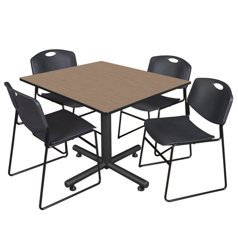 Noble Oak / Black / 48 x 48 Square