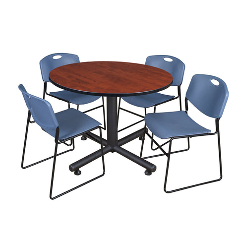 Cherry / Blue / 48 x 48 Round