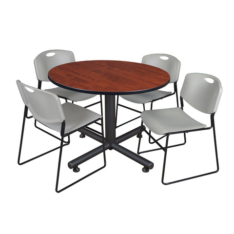 Cherry / Grey / 48 x 48 Round