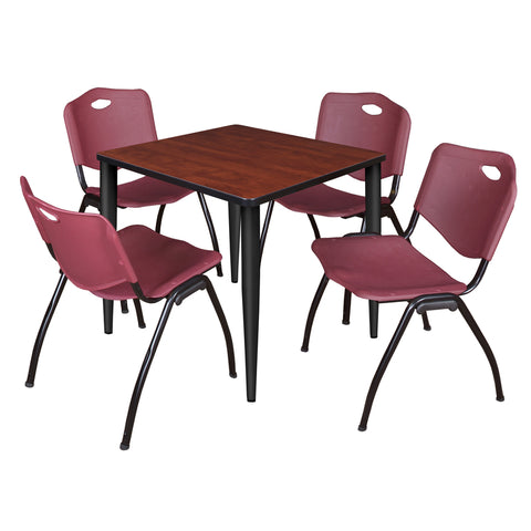 Black|Burgundy|Cherry / 30 x 30 Square