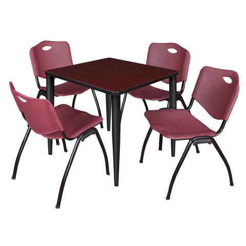 Black|Burgundy|Mahogany / 30 x 30 Square