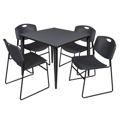 Grey / Black / Black / 36 x 36 Square