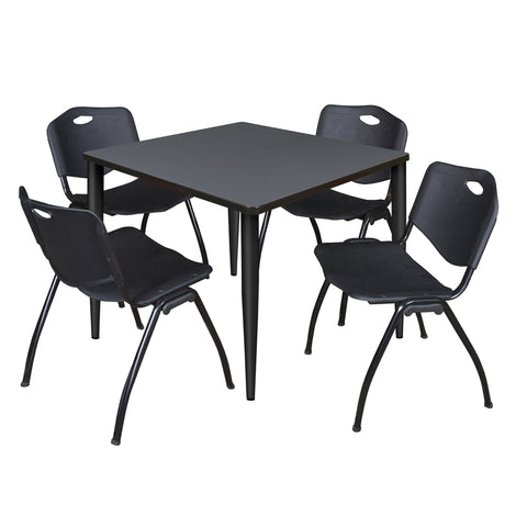 Grey / Black / Black / 36 x 36 Square