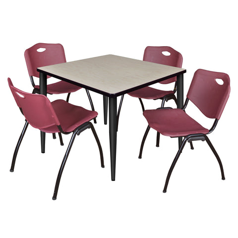 Black|Burgundy|Maple / 36 x 36 Square