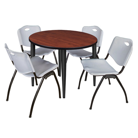 Black|Cherry|Grey / 36 x 36 Round