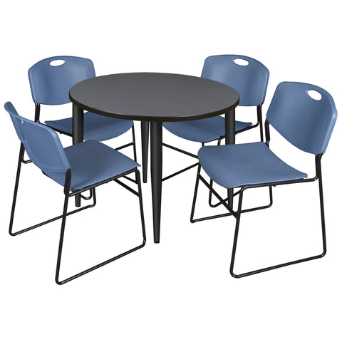 Black|Blue|Grey / 36 x 36 Round