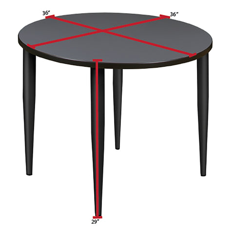 Black|Grey / 36 x 36 Round