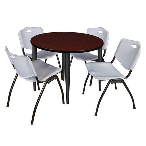 Black|Grey|Mahogany / 36 x 36 Round