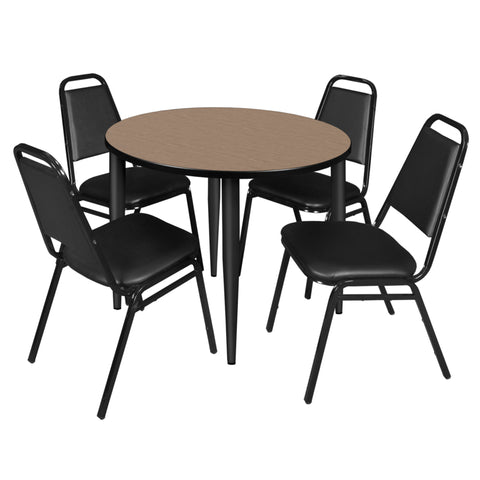 Black|Noble Oak / 36 x 36 Round
