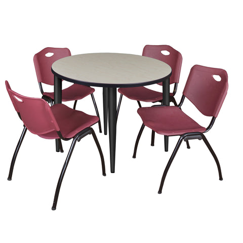Black|Burgundy|Maple / 36 x 36 Round