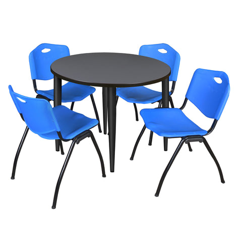 Black|Blue|Grey / 42 x 42 Round