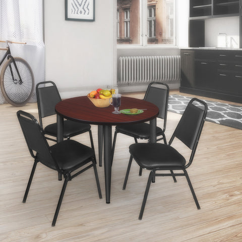 Black|Mahogany / 42 x 42 Round