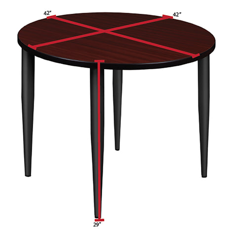 Black|Mahogany / 42 x 42 Round