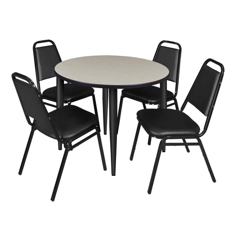 Black|Maple / 42 x 42 Round