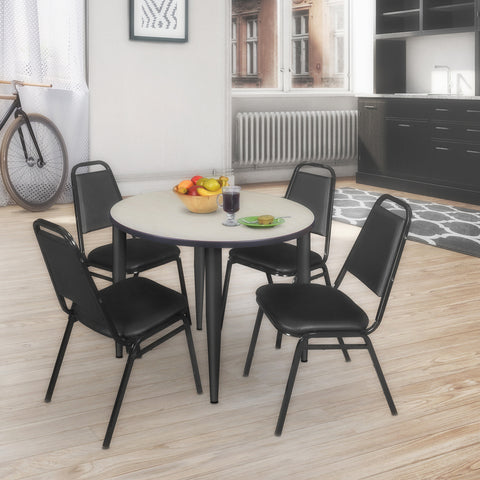 Black|Maple / 42 x 42 Round