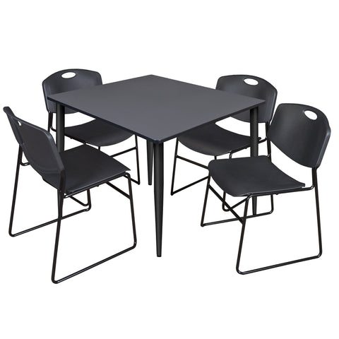 Grey / Black / Black / 48 x 48 Square