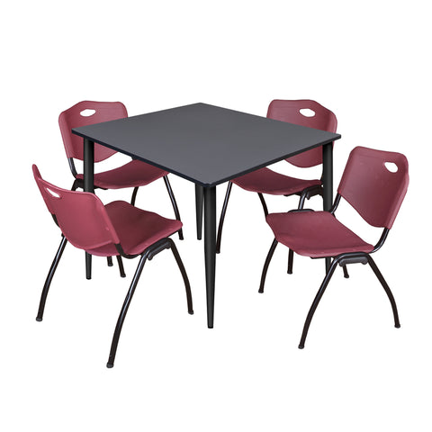 Black|Burgundy|Grey / 48 x 48 Square