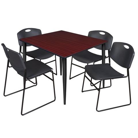 Black|Mahogany / 48 x 48 Square