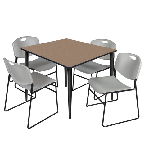 Noble Oak / Black / Grey / 48 x 48 Square