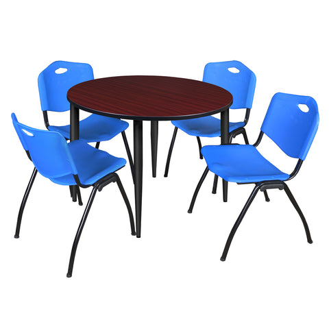 Black|Blue|Mahogany / 48 x 48 Round