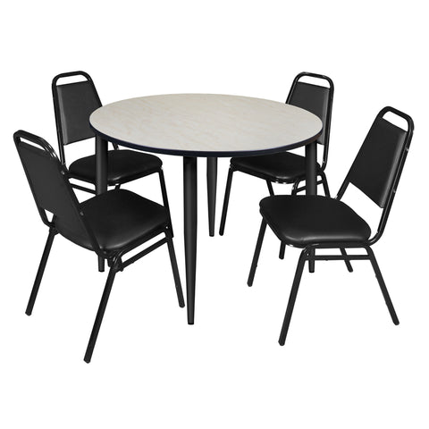 Black|Maple / 48 x 48 Round