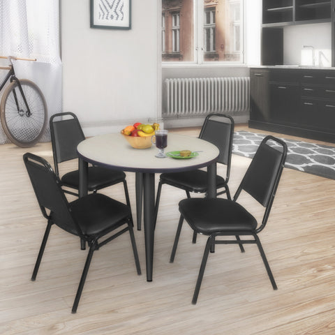 Black|Maple / 48 x 48 Round