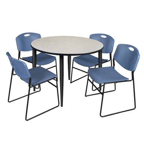 Black|Blue|Maple / 48 x 48 Round
