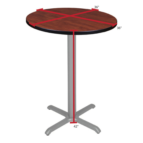 Cherry / Grey / 36 x 36 Round