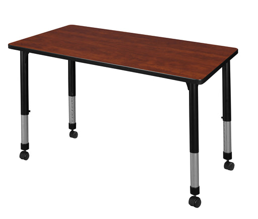 Kee 42" x 24" Height Adjustable Mobile Classroom Table