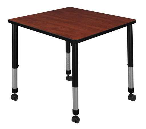 Kee 30" Square Height Adjustable Mobile Classroom Table